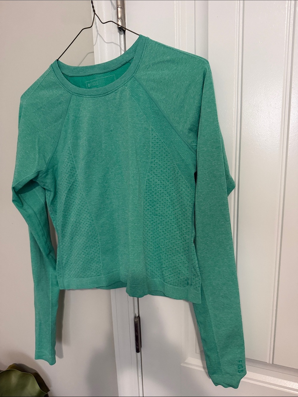 Figs Teal Long-Sleeve Active Pullover